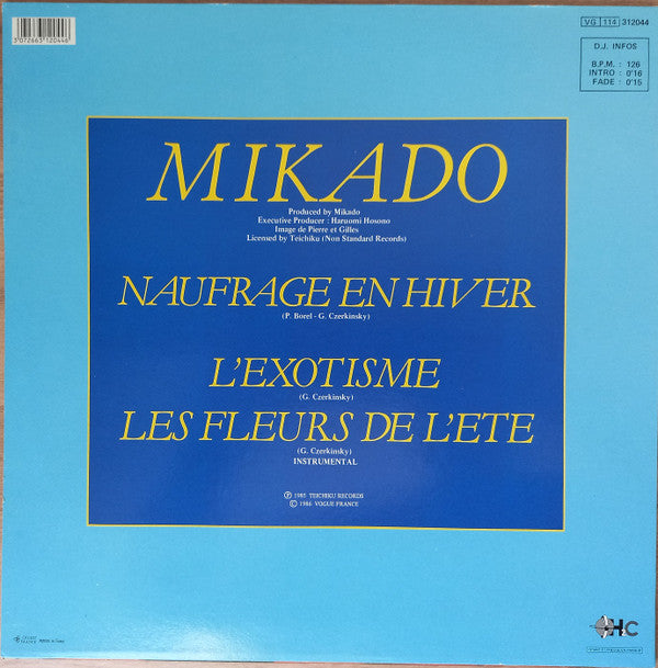 Mikado (2) : Naufrage En Hiver (12", Maxi)