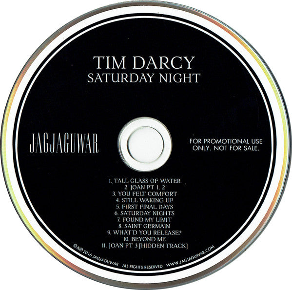 Tim Darcy : Saturday Night (CD, Album, Promo)