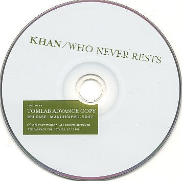 Khan : Who Never Rests (CD, Album, Promo)