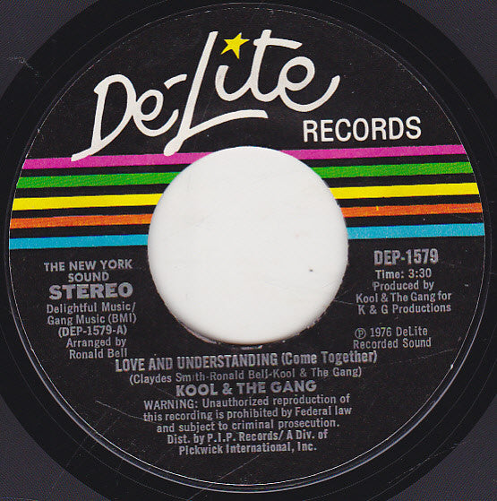 Kool & The Gang : Love And Understanding (Come Together) (7", Single, Styrene, Mon)