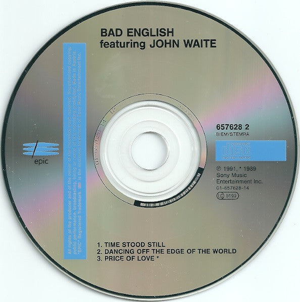 Bad English Featuring John Waite : Time Stood Still (CD, Maxi)
