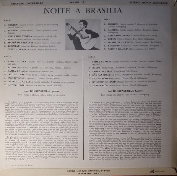 José Barrense-Dias : Noite A Brasilia (LP)