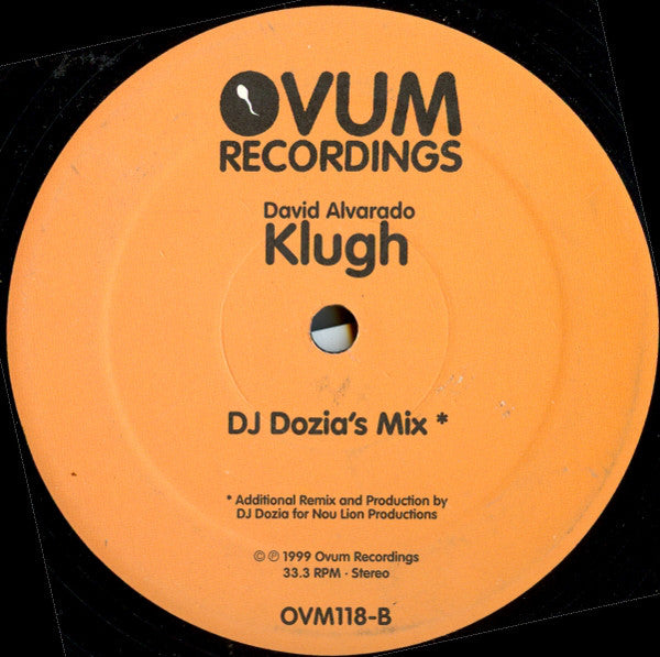 David Alvarado : Klugh (12")