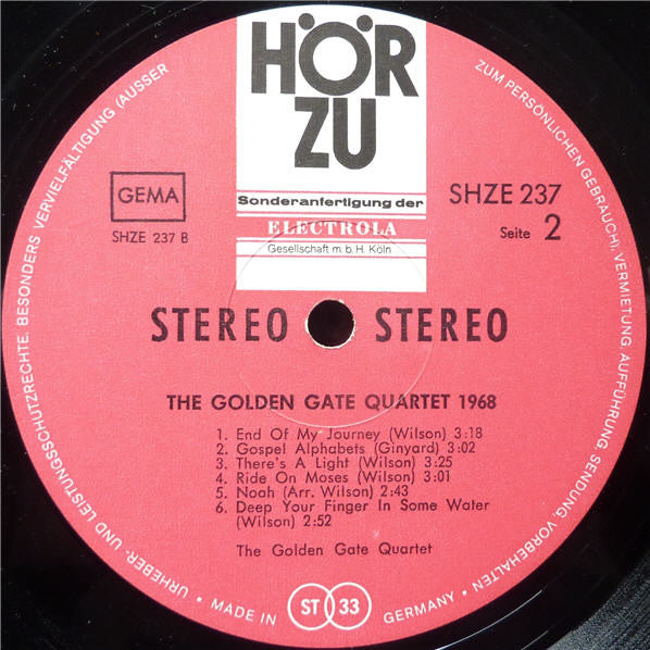 The Golden Gate Quartet : Gospel Spirituals Swing (LP, Album)