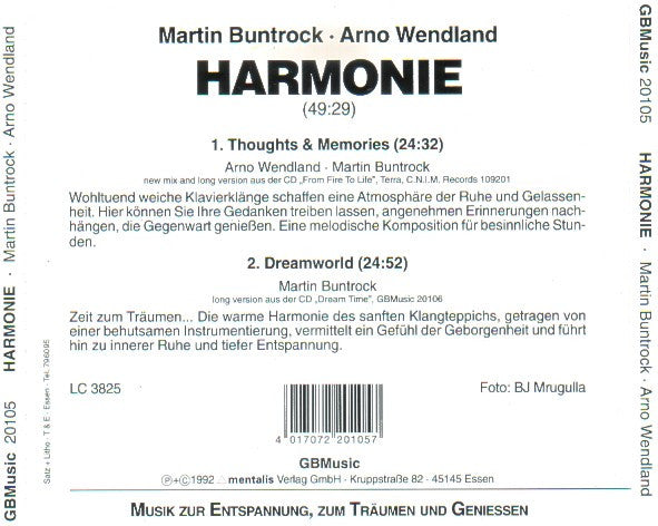 Martin Buntrock - Arno Wendland : Harmonie (CD, Comp)