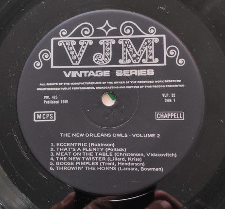 New Orleans Owls / Halfway House Dance Orchestra : The New Orleans Owls Volume Two / The Halfway House Orchestra Volume Two (LP, Comp)