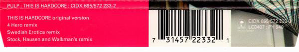 Pulp : This Is Hardcore (CD, Single)