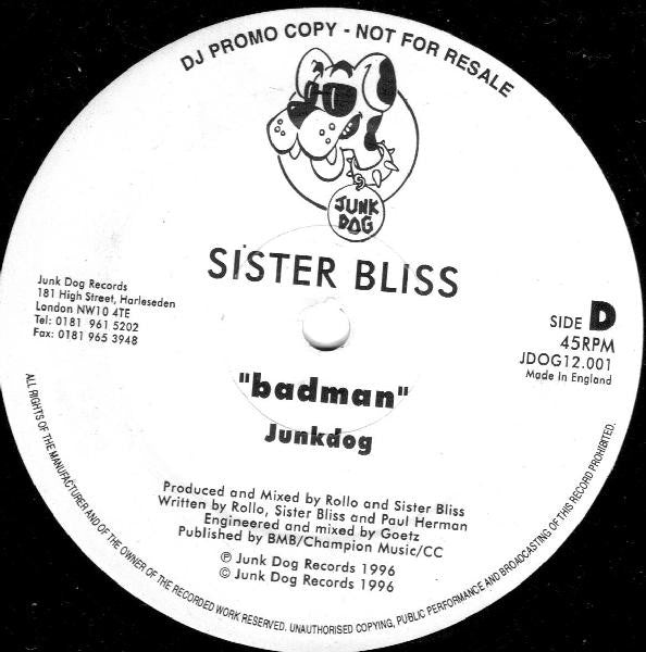 Sister Bliss : Badman (2x12", Promo)