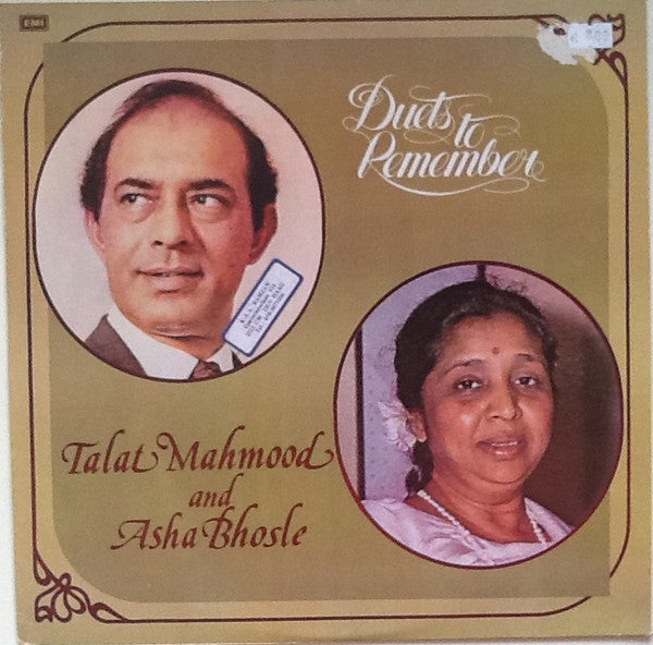 Talat Mahmood And Asha Bhosle : Duets To Remember (LP, Comp)