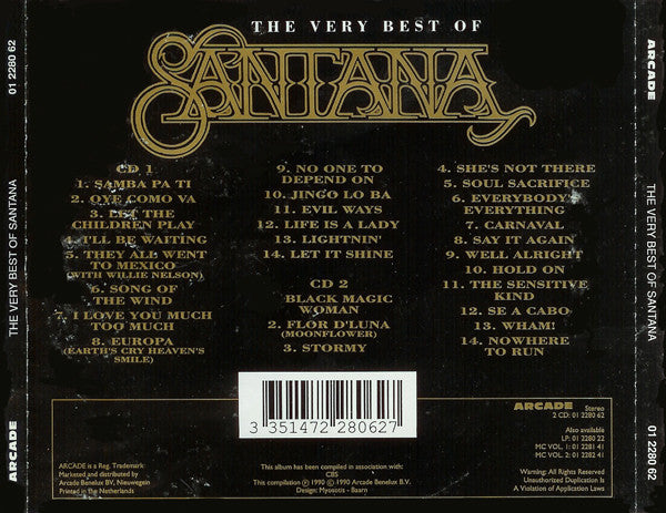 Santana : The Very Best Of (2xCD, Comp, RE)
