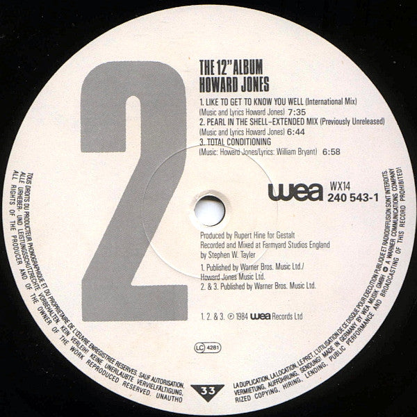 Howard Jones : The 12" Album (LP, Album)