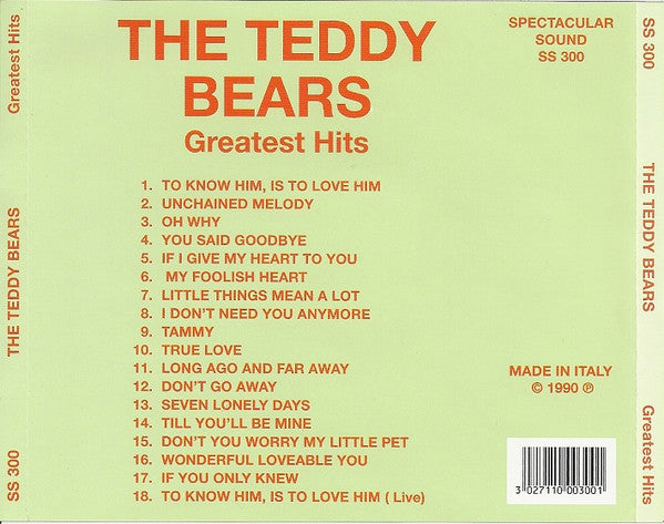 The Teddy Bears : Greatest Hits (CD, Comp)