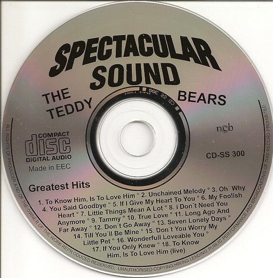 The Teddy Bears : Greatest Hits (CD, Comp)