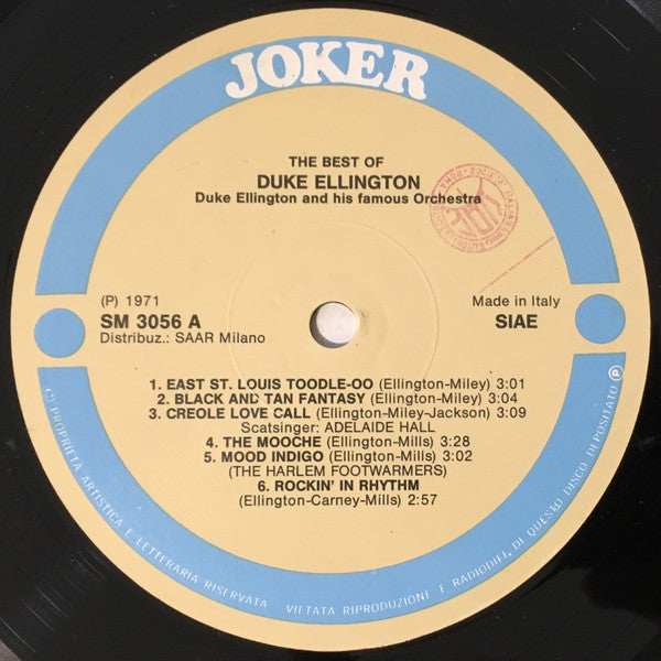 Duke Ellington : The Best Of Duke Ellington (LP, Comp, RE)