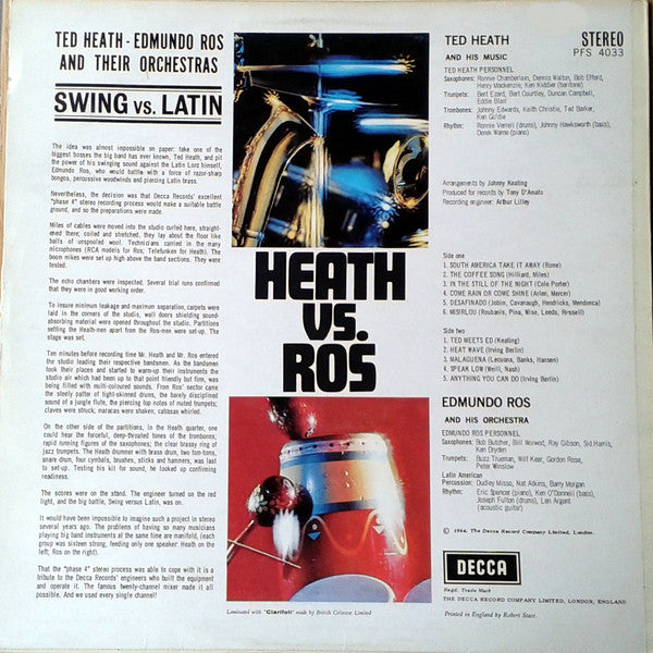 Ted Heath Vs. Edmundo Ros : Swing Vs. Latin (LP, Album)