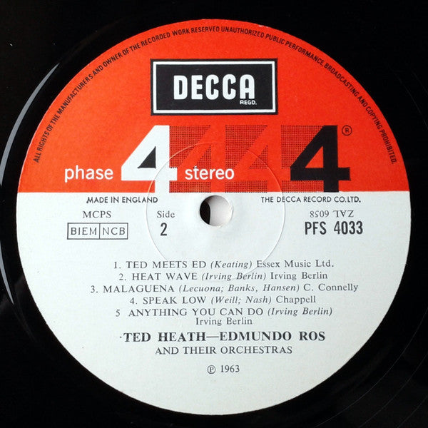 Ted Heath Vs. Edmundo Ros : Swing Vs. Latin (LP, Album)
