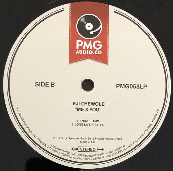 Eji Oyewole : Me & You (LP, Album, RE, RM)