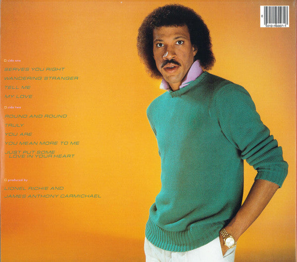 Lionel Richie : Lionel Richie (LP, Album, RP, UPC)