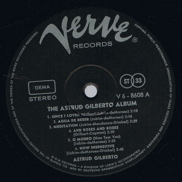 Astrud Gilberto : The Astrud Gilberto Album (LP, Album)