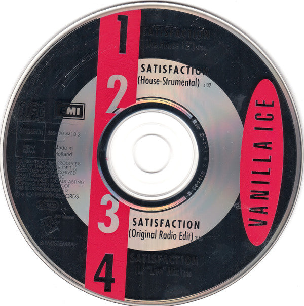 Vanilla Ice : Satisfaction (CD, Maxi)
