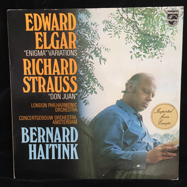 Sir Edward Elgar / Richard Strauss - London Philharmonic Orchestra / Concertgebouworkest, Bernard Haitink : Enigma Variations / Don Juan (LP)