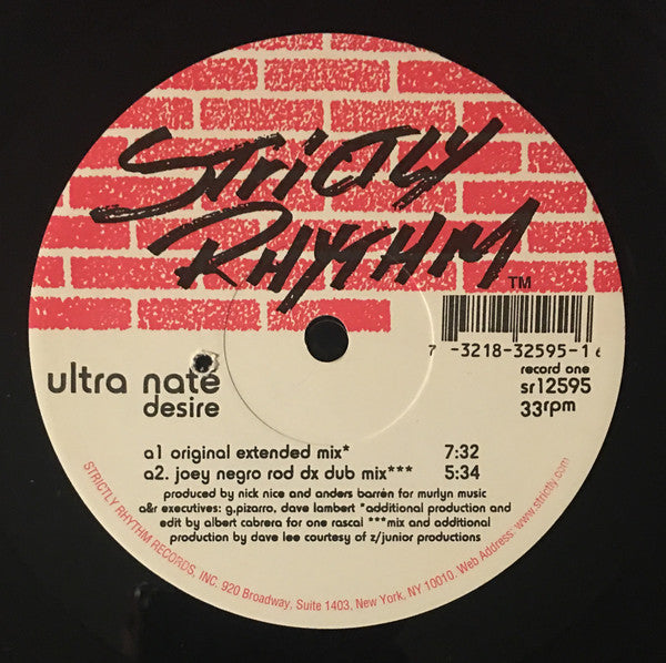 Ultra Naté : Desire (2x12")
