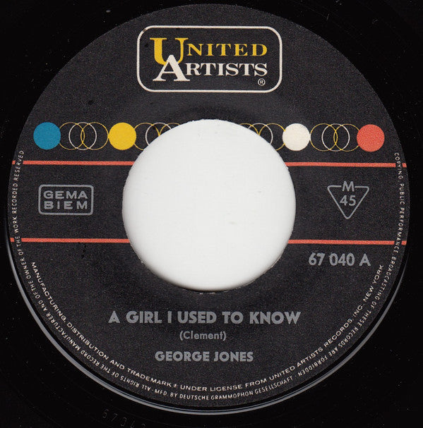 George Jones (2) : A Girl I Used To Know (7")