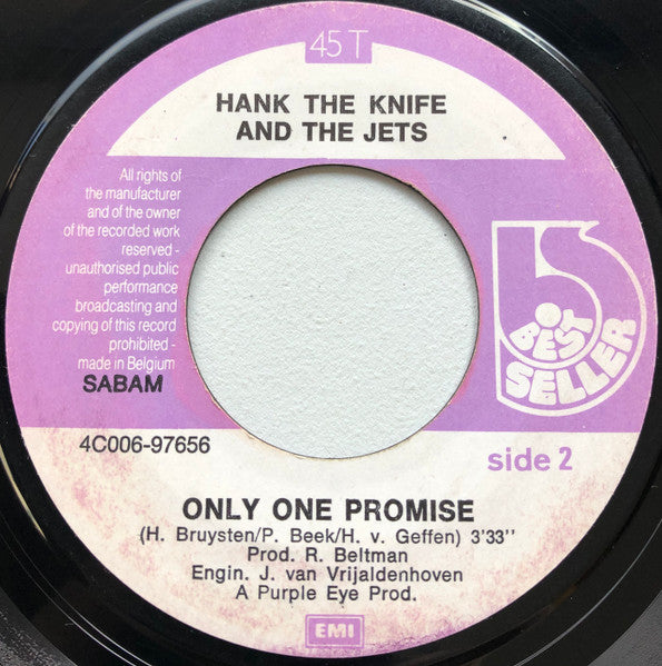 Hank The Knife And The Jets : Yesterday Star (7")