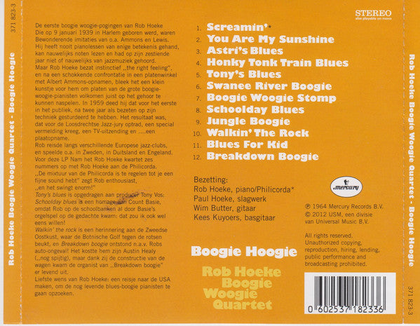Rob Hoeke Boogie Woogie Quartet : Boogie Hoogie (CD, Album, RM)