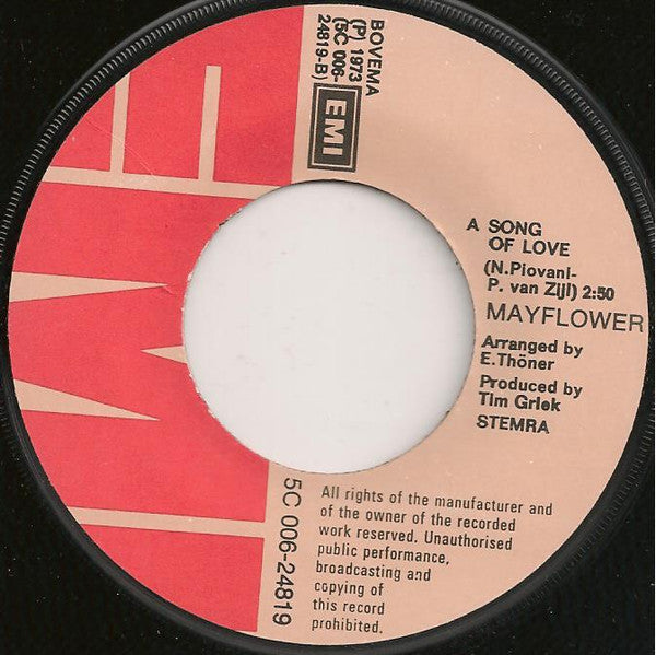 Mayflower : Fly, Little White Dove, Fly (7", Single)