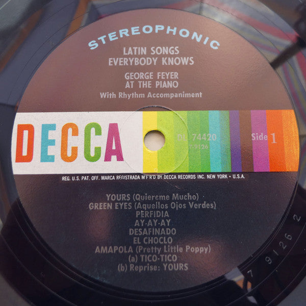 George Feyer : Latin Songs Everybody Knows (LP, Album)