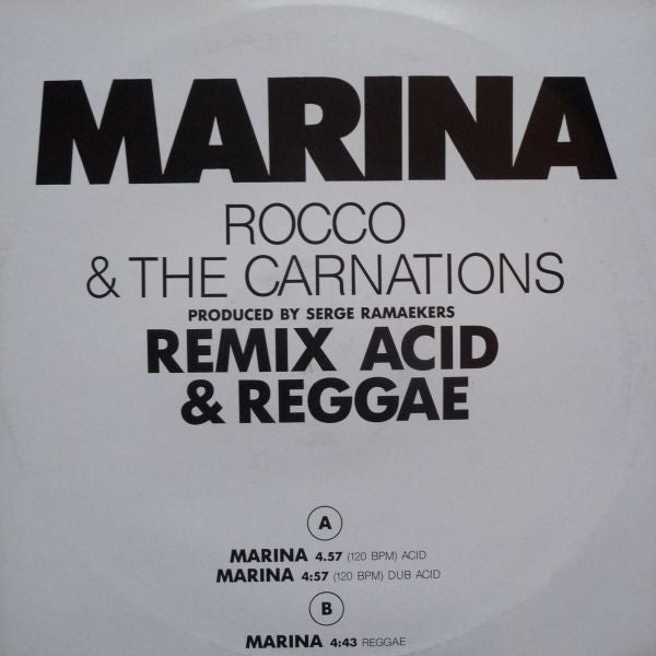 Rocco & The Carnations* : Marina (Remix Acid & Reggae) (12", Maxi)