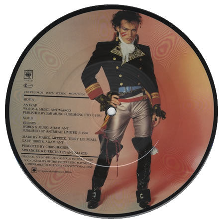 Adam And The Ants : Antrap (7", Single, Pic)