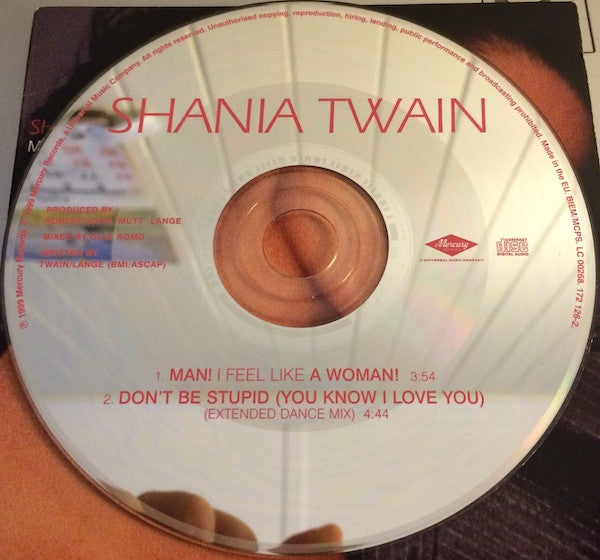 Shania Twain : Man! I Feel Like A Woman! (CD, Single, Car)