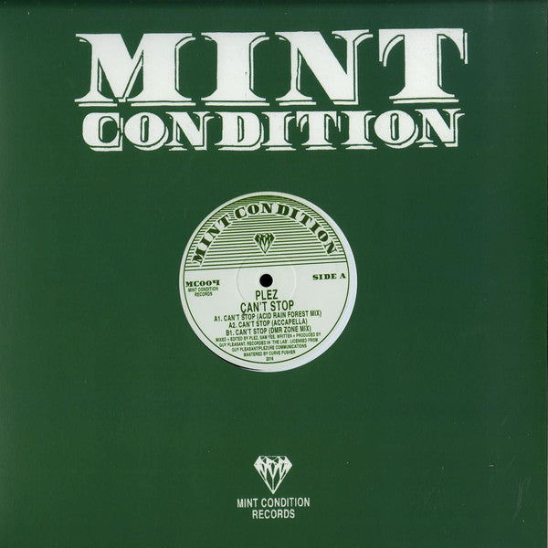 Plez : Can't Stop (12", RE)