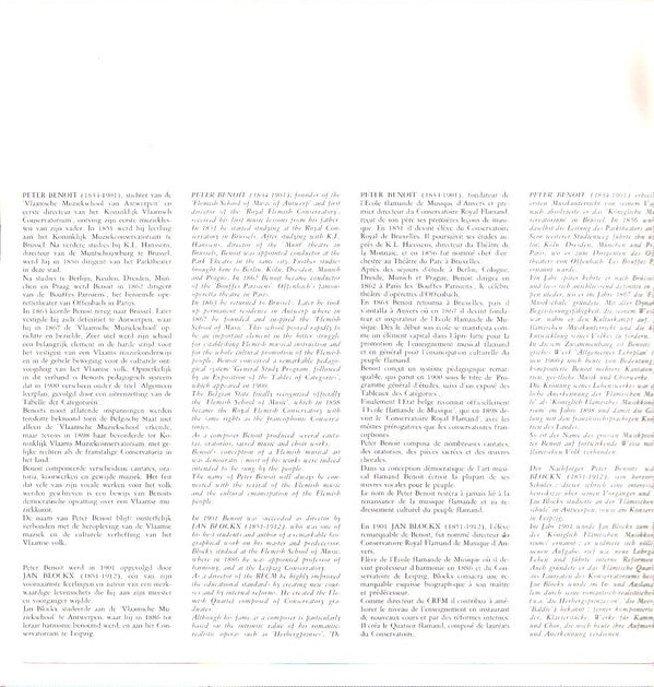 Jef Van Hoof, Peter Benoit, Jan Blockx, Lodewijk Mortelmans, Flor Peeters, Flor Alpaerts, Emile Wambach, Lodewijk de Vocht : Ere-Directeurs van Het Koninklijk Vlaams Muziekconservatorium van Antwerpen (LP, Album)