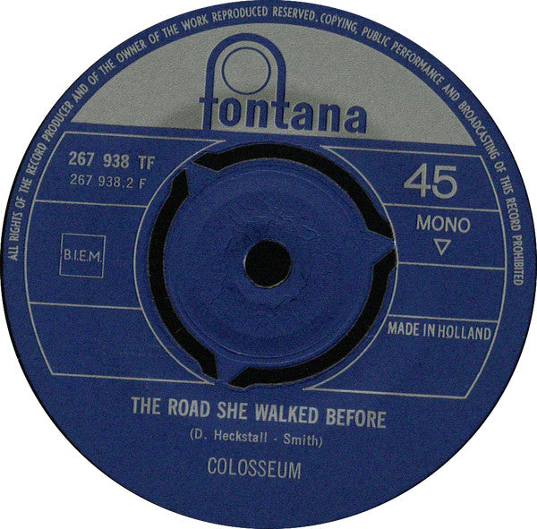 Colosseum : Walking In The Park / The Road She Walked Before (7", Single, Mono)