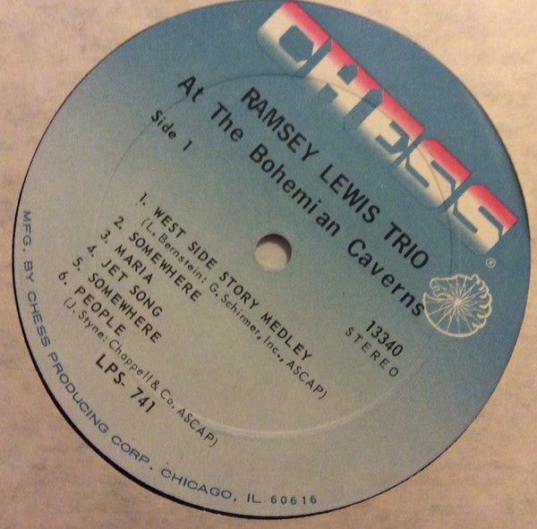 The Ramsey Lewis Trio : At The Bohemian Caverns (LP, Album, RE)
