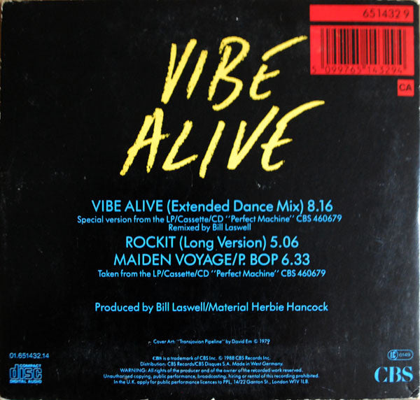 Herbie Hancock : Vibe Alive (CD, Single)