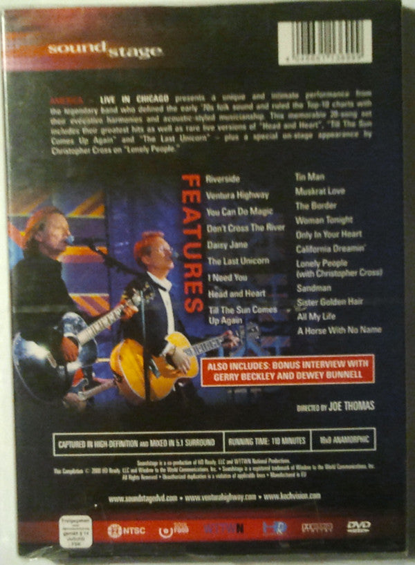 America (2) : America - Live In Chicago (DVD-V, NTSC, 5.1)