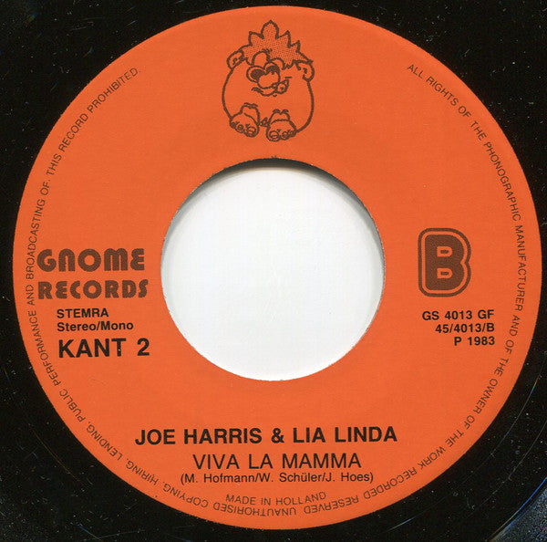 Joe Harris (4) & Lia Linda : Als Sneeuw Voor De Zon (7", Single)