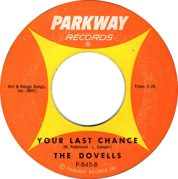 The Dovells : Hully Gully Baby / Your Last Chance (7", Single, Styrene, Mon)
