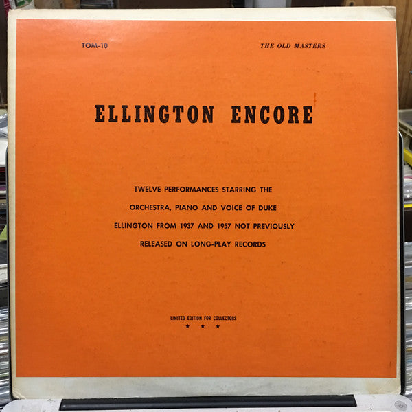 Duke Ellington And His Orchestra : Ellington Encore (LP, Mono, Gre)