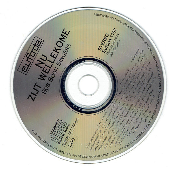 Bob Boon Singers : Nu Zijt Wellekome (CD, Album)