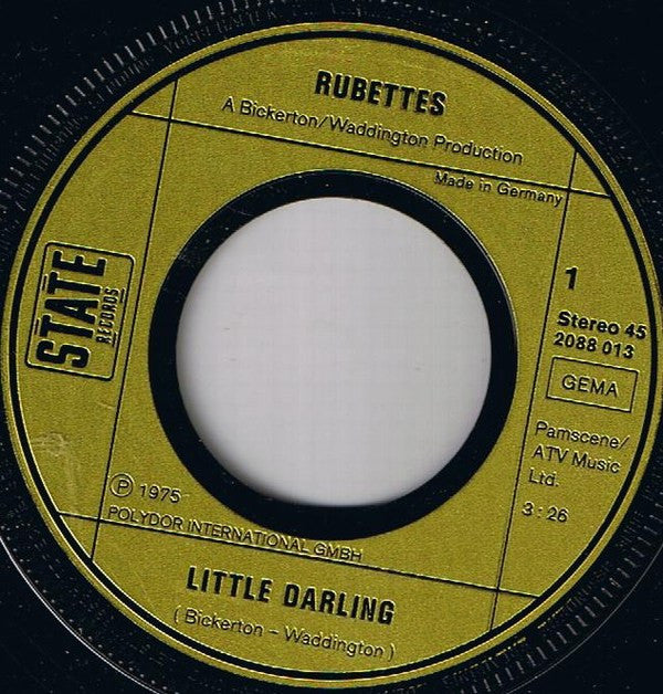 The Rubettes : Little Darling (7", Single)