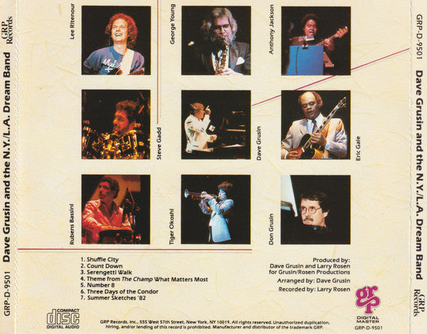 Dave Grusin And The NY-LA Dream Band : Dave Grusin And The NY-LA Dream Band   (CD, Album, Dig)