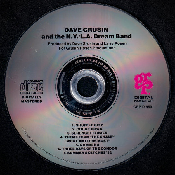 Dave Grusin And The NY-LA Dream Band : Dave Grusin And The NY-LA Dream Band   (CD, Album, Dig)