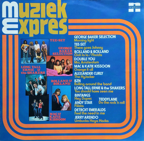Various : Muziek Expres "14 Originele Hits!" (LP, Comp)