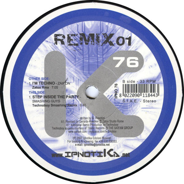 Zairon / Smashing Guys : Remix 01 (12")