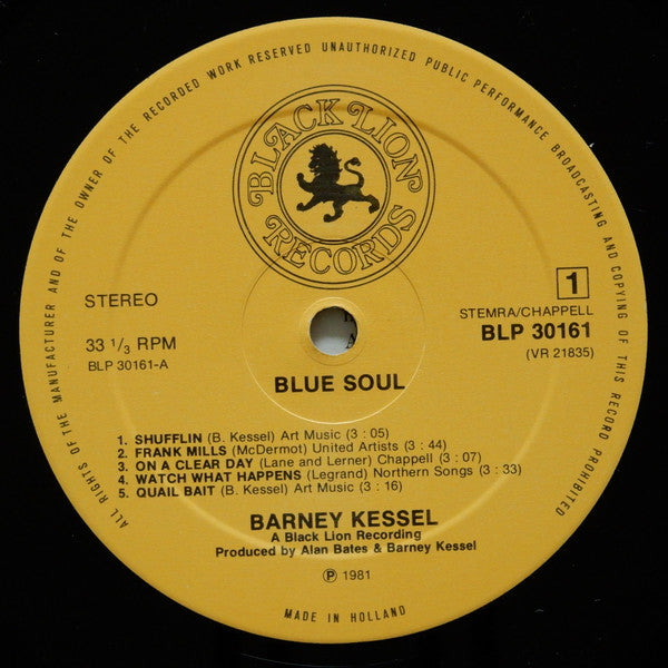 Barney Kessel : Blue Soul (LP, Album)